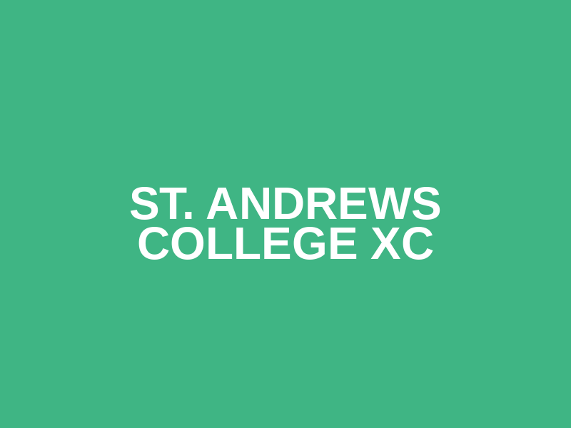 St. Andrews College XC
