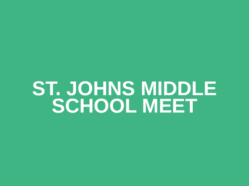 St. Johns Middle School Meet Logo