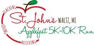 St. John's Waltz Applefest 5K/10K Run Logo