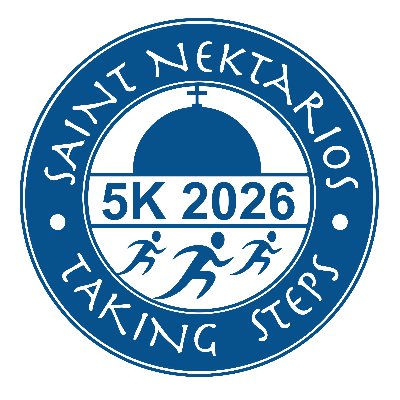 St. Nektarios Taking Steps 5k Logo
