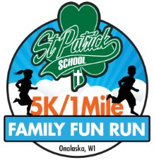 St. Patrick School 5K/1 Mile Family Fun Run Logo