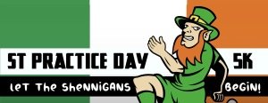 St Practice Day 5K Free Fun Run Logo