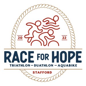 Stafford Race for HOPE Triathlon, Duathlon, & Aquabike # Logo