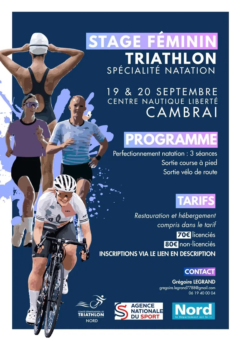 STAGE FEMININ TRIATHLON - SPECIALITE NATATION