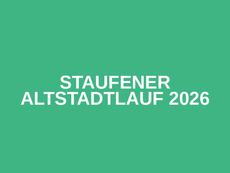 Staufener Altstadtlauf 2026 Logo