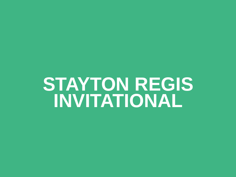 Stayton Regis Invitational Logo