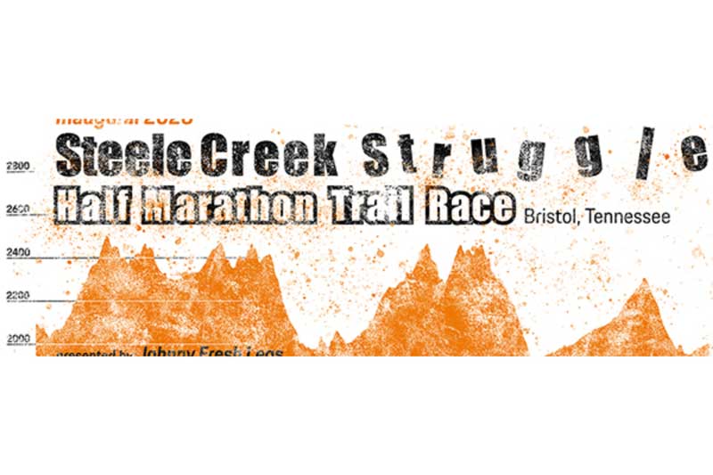 Steele Creek Struggle Half Marathon Trail Race Logo