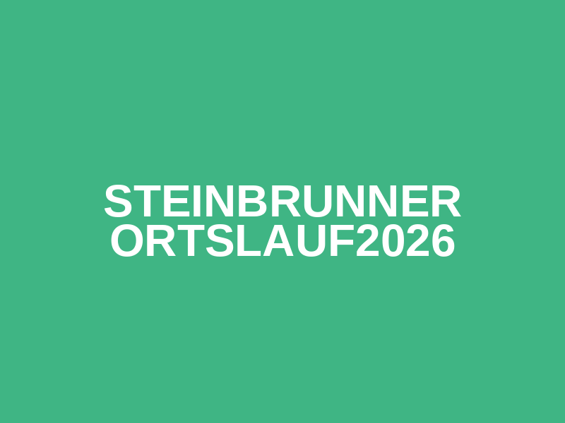 Steinbrunner Ortslauf2026 Logo