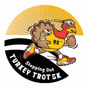Stepping Out Turkey Trot 5K and 1 Mile Fun Run/Walk Logo