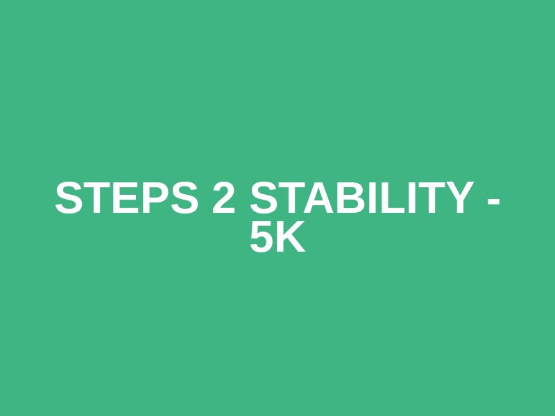 Steps 2 Stability - 5K Logo
