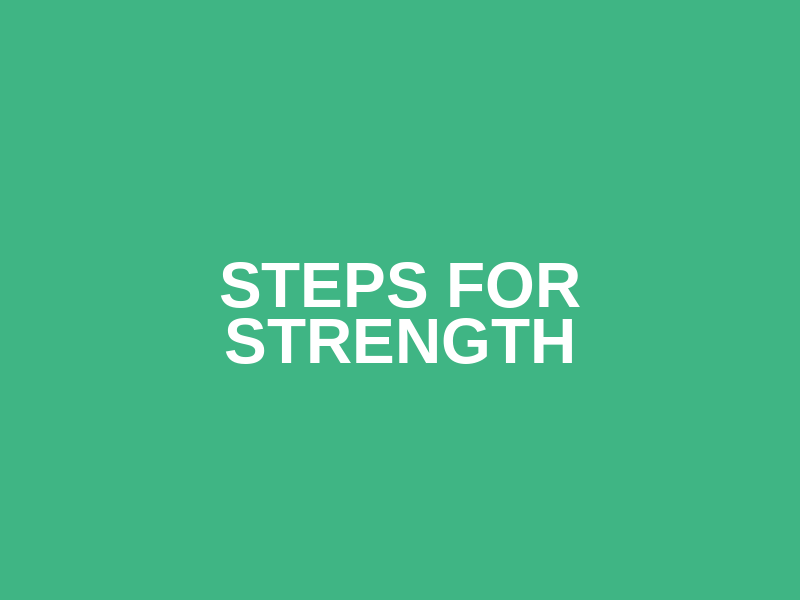 Steps for Strength Logo