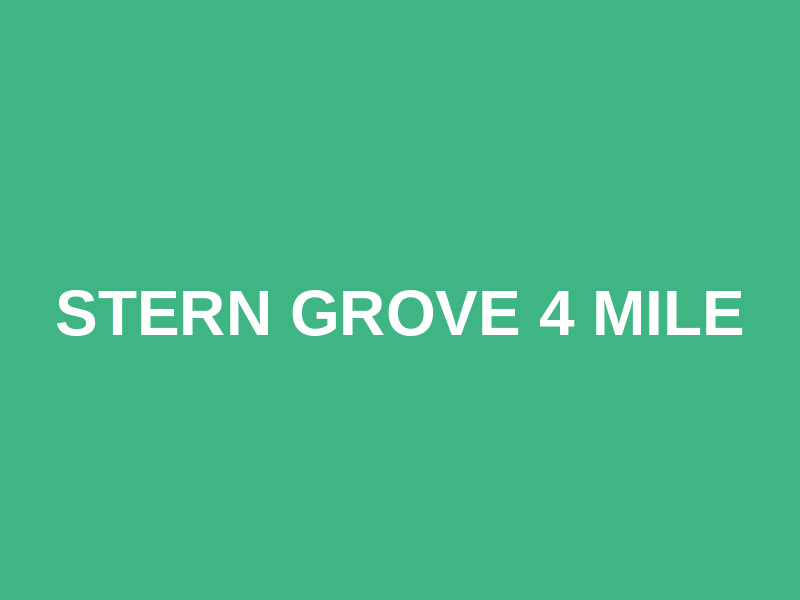 Stern Grove 4 mile Logo