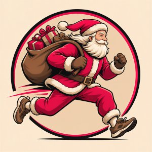 Stockton Santa Dash! 5K & 10K Logo