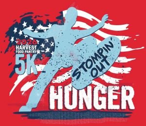Stompin' Out Hunger 5K & Color Run Logo