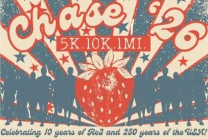 Strawberry Chase 5k, 10k, 1 Mile Logo