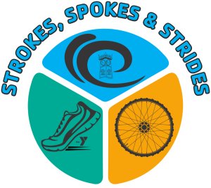 Strokes, Spokes and Strides Logo