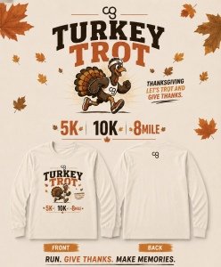 Ellis County TURKEY TROT Logo