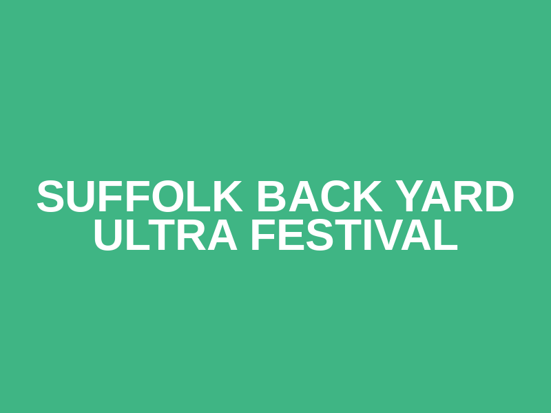 Suffolk Back Yard Ultra Festival Logo