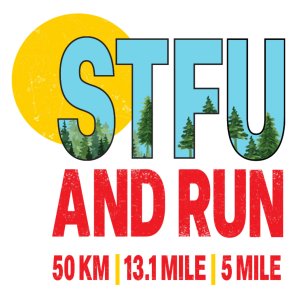 Summer Trail Fest Ultra 50 Mile, 50K, Half Marathon, & 5 Miler Logo