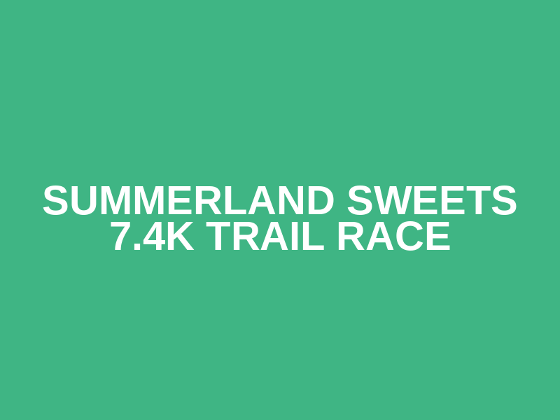 Summerland Sweets 7.4K Trail Race Logo