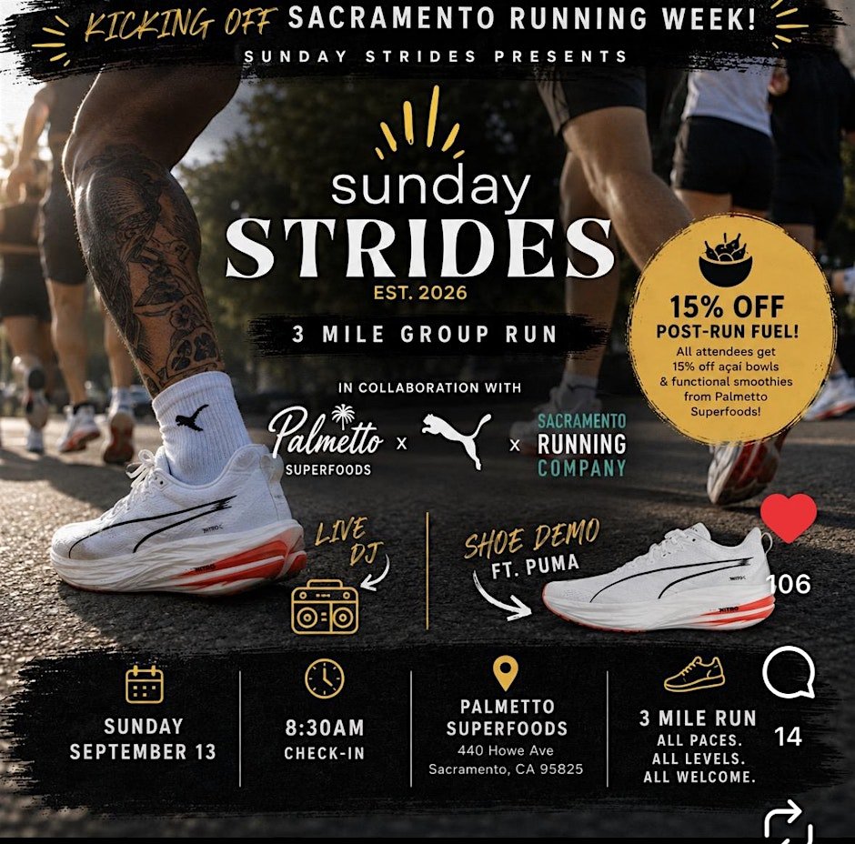 Sunday Strides x Sac Beginner Run Club Sac Running Week