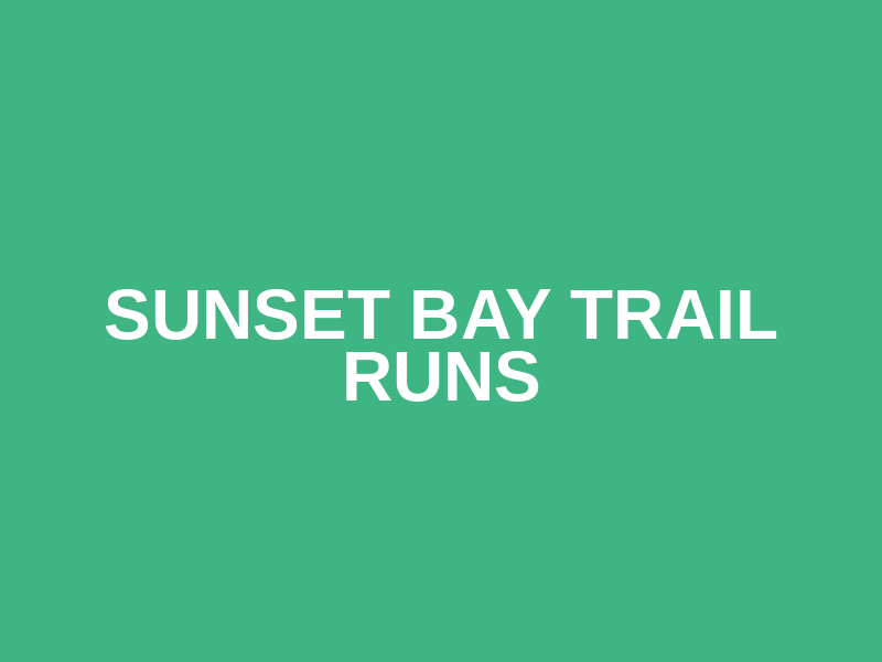 Sunset Bay Trail Runs Logo