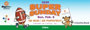 SUPER SUNDAY 5K AND 2K PUP STRUT Logo