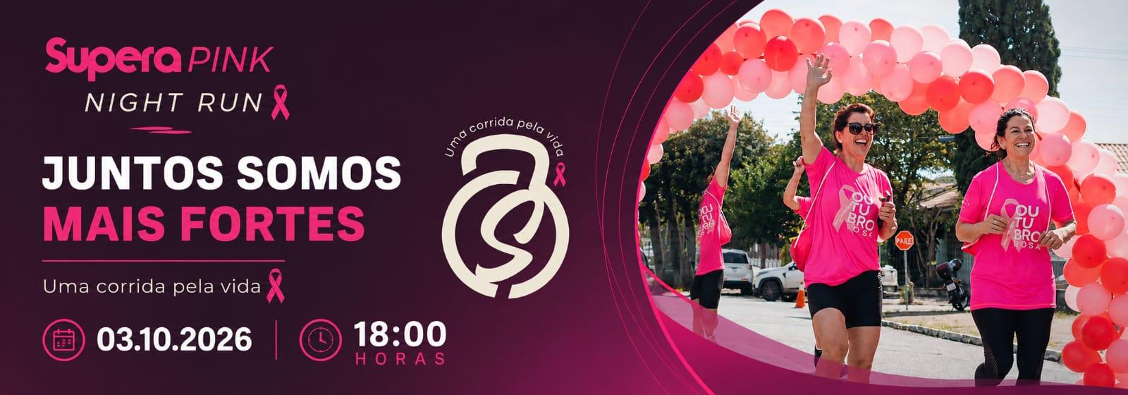 Supera Pink  Night Run Logo