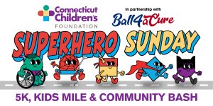 Superhero Sunday 5K, Kids Mile, Community Bash Logo