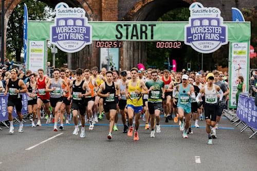 Sutcliffe & Co Worcester City Run Logo