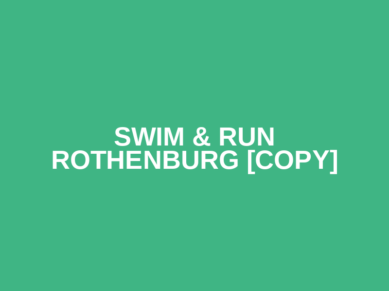Swim & Run Rothenburg [copy] Logo