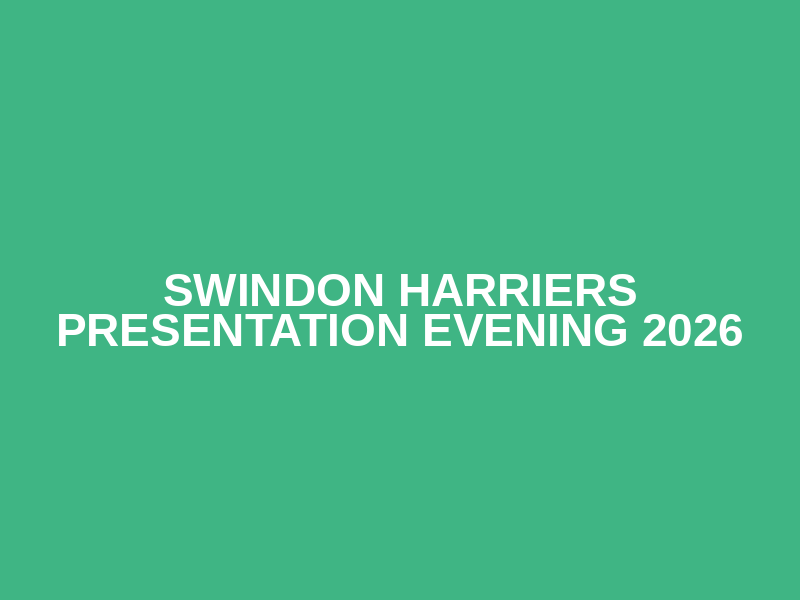 Swindon Harriers Presentation Evening 2026 Logo