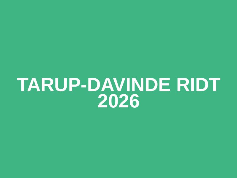 Tarup-Davinde Ridt 2026 Logo