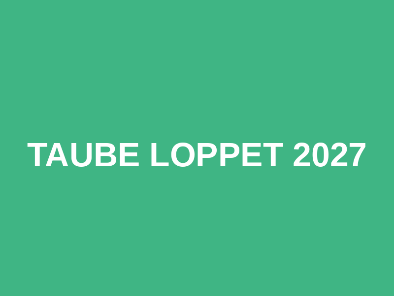 Taube loppet  2027 Logo