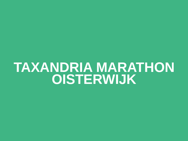 Taxandria Marathon Oisterwijk Logo