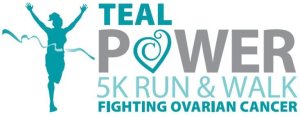 Teal Power 5K Run and 3K Walk Logo