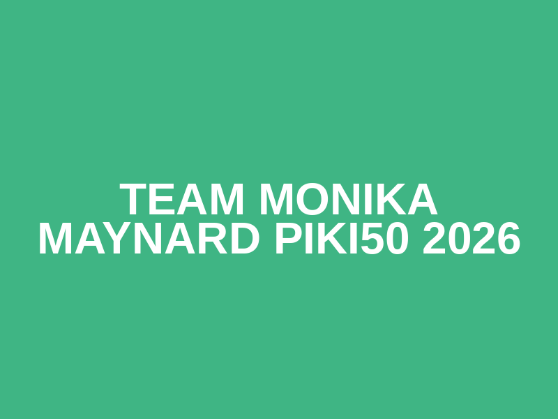 Team Monika Maynard piki50 2026 Logo