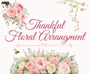 Thankful Floral Arrangement Logo