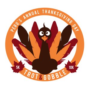 Thanksgiving Day Trot n' Gobble Logo