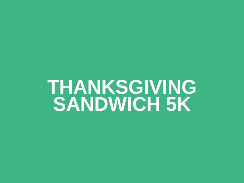 Thanksgiving Sandwich 5K Logo
