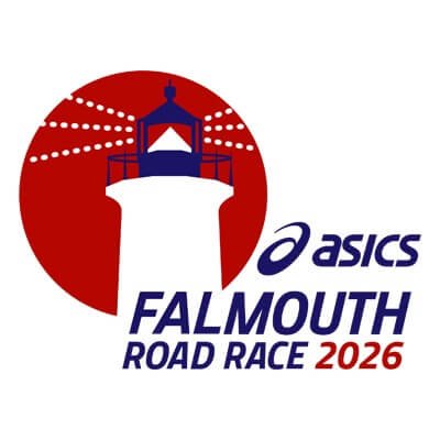 The 2026 ASICS Falmouth Road Race Logo