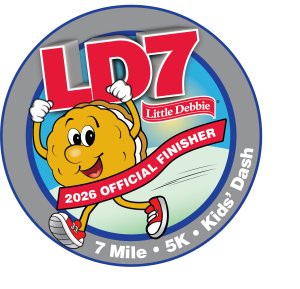 The 2026 Little Debbie 7 Family Fun Run Logo