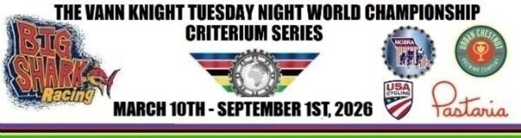 The 2026 Vann Knight Memorial Tuesday Night World Championship Criterium Series Logo