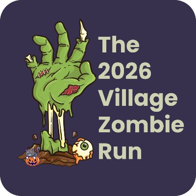 The 2026 Village Zombie Run Logo