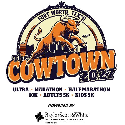 The 2027 Cowtown Race Weekend Logo