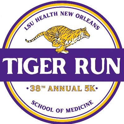 The 38th Annual Tiger Run 5K Run & Walk Logo