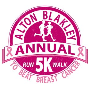 The Alton Blakley 5K To Beat Breast Cancer Logo