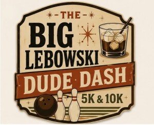 The Big Lebowski Dude Dash 5K & 10K Logo