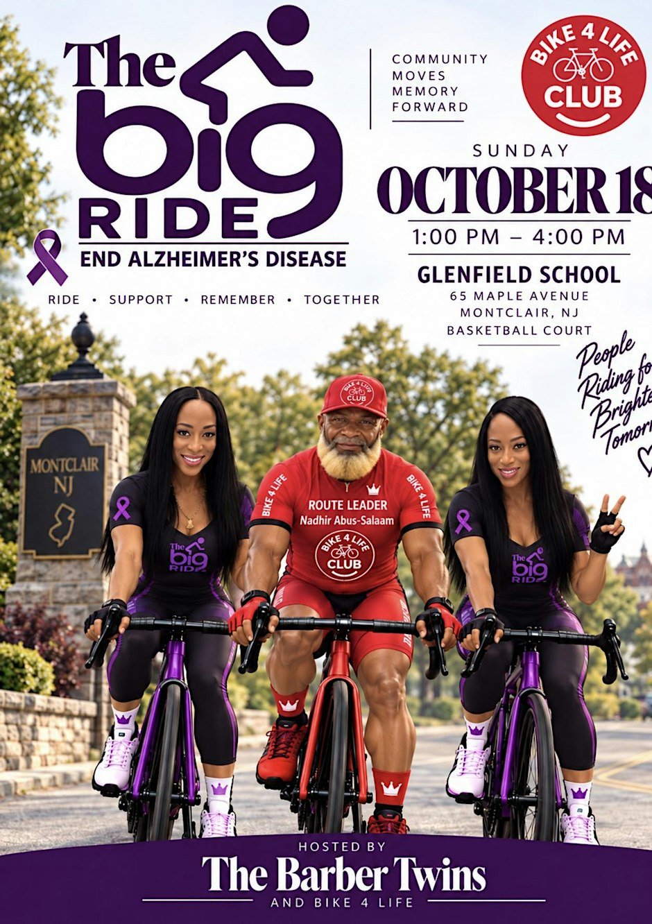 The Big Ride  10 mile bike ride to support  Alzheimer’s disease
