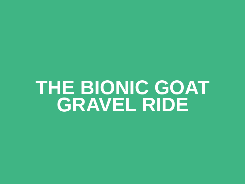 The Bionic Goat Gravel Ride Logo